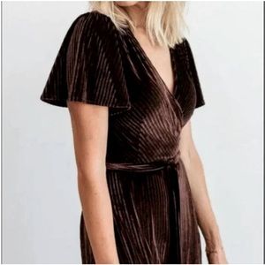 Baltic Born Andi Ribbed Velvet Maxi Dress